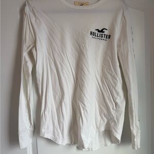 Hollister White Long Sleeve Tee